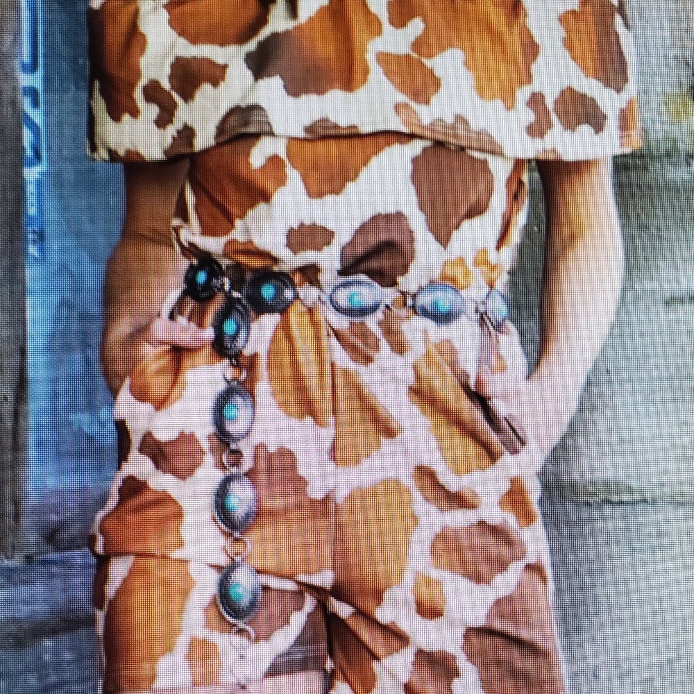 Cowhide romper set